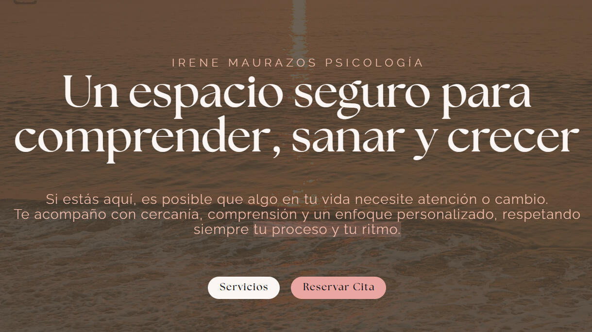 Desarrollo Web Irene Maurazos Psicología